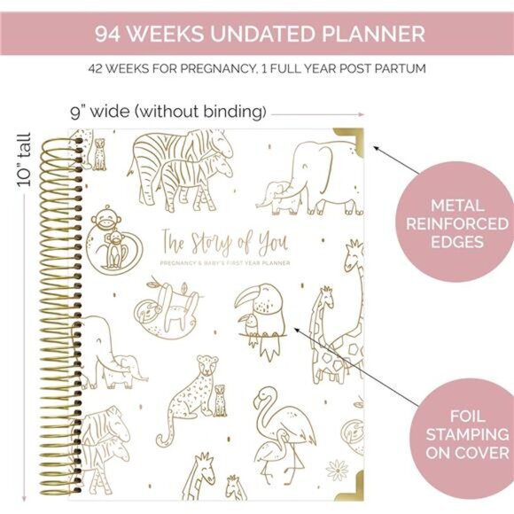 Daily planners New Pregnancy and Baby's First Year Calendar Planner & Keepsake - Picture 2 of 7